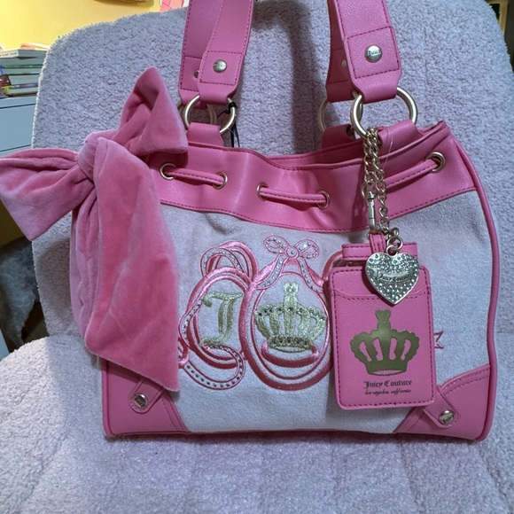 Juicy Couture Pink Daydreamer Bag with Embroidery - Picture 1 of 1